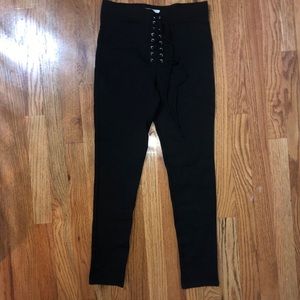 Lace up pants